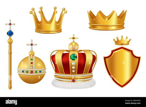 Symbols of monarchy Cut Out Stock Images & Pictures - Alamy