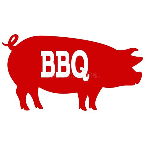 BBQ Pig stock vector. Illustration of pork, meat, food - 76154162