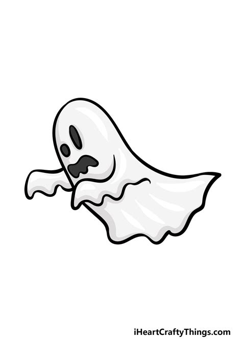 Cartoon Ghost Drawing - How To Draw A Cartoon Ghost Step By Step (2023)