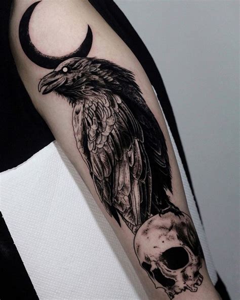 30+ Absolutely Beautiful Bird Tattoos - The XO Factor | Crow tattoo, Black crow tattoos, Sleeve ...