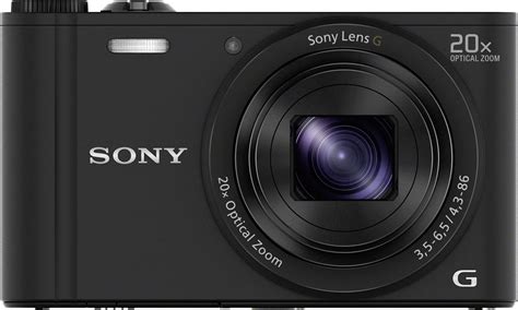 Sony Cyber-Shot DSC-WX350B Digital camera 18.2 MP Optical zoom: 20 x Black Full HD Video, Wi-Fi ...