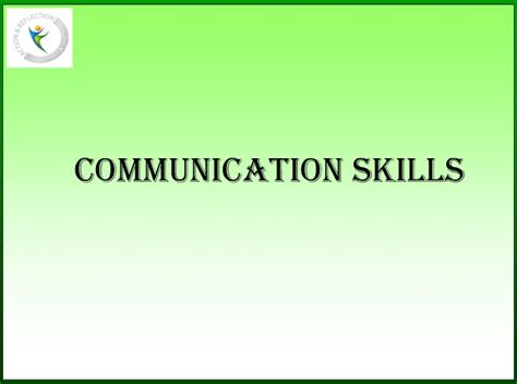 Communication skills ppt presentation - Author Stream Download