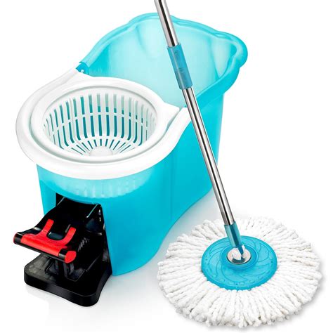 Hurricane Spin Mop Home Cleaning System by BulbHead, Floor Mop with Bucket Hardwood Floor ...