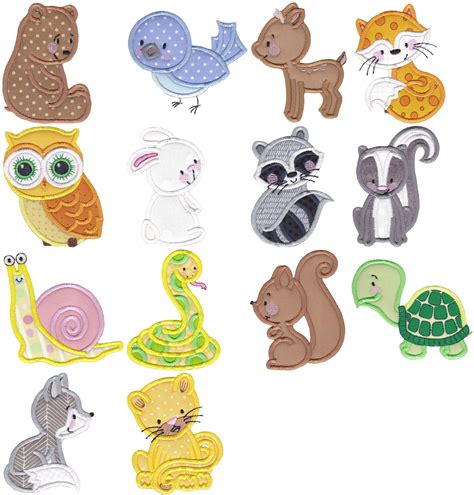 Woodland Animal Applique Embroidery Designs | Embroidery