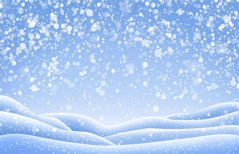 Christmas landscape with snow caps and falling snowfall. Vector illustration 641300 Vector Art ...