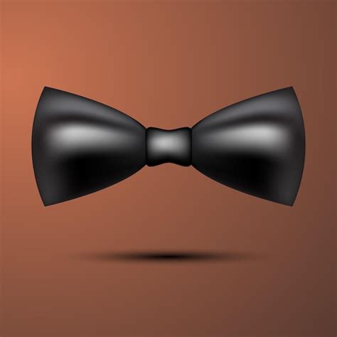 Premium Vector | Black bow tie, vector illustration