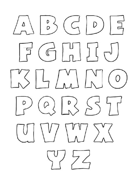 Kostenloses Printable Alphabet Bubble Letters