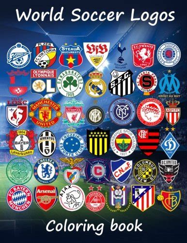 Buy World Soccer Logos: World football team badges of the best clubs in the world, this coloring ...