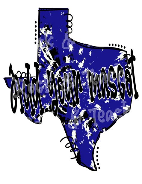 Texas School Mascot Png, Football Png, School Spirit Png, Tie Dye Texas Png, Football ...