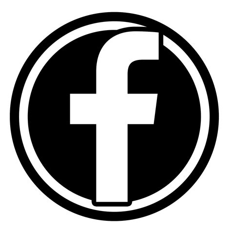 facebook white logo transparent