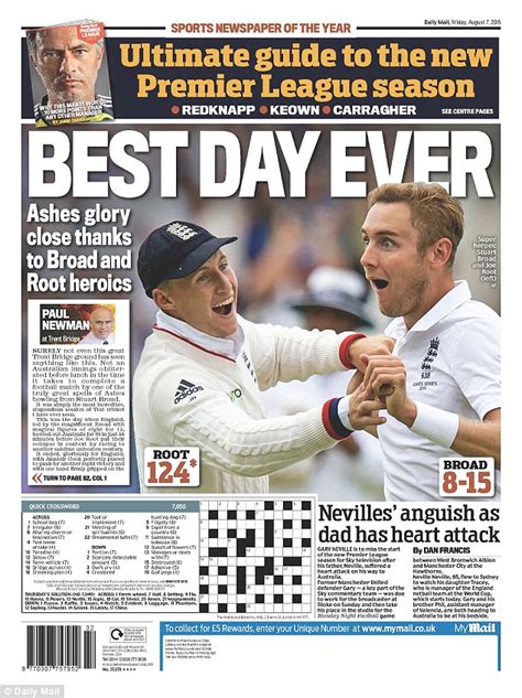 British newspapers gloat about Australia's embarrassing batting in the Ashes | Daily Mail Online