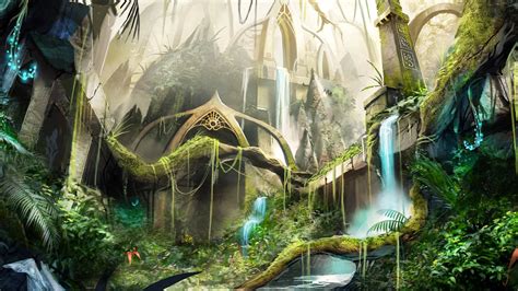 Jungle Ruins - Fantasy Wallpaper (38280637) - Fanpop