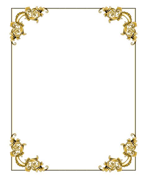 Gold Picture Frame Png - Clip Art Library