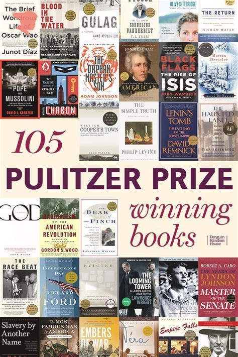 Pulitzer Prize Winners Fiction Printable List