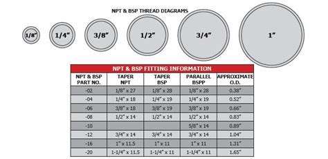 Jic Hydraulic Fitting Size Chart - Greenbushfarm.com