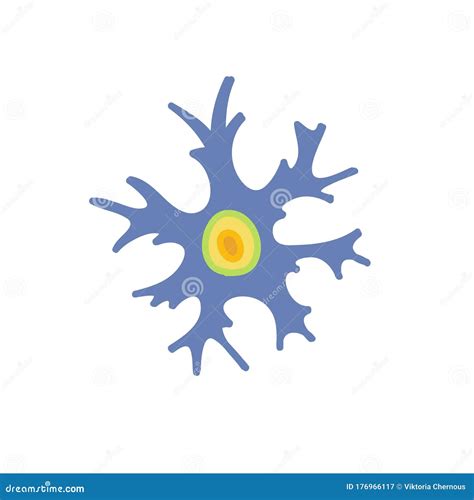 Neuron Doodle Icon, Vector Illustration Stock Illustration - Illustration of biology, mental ...