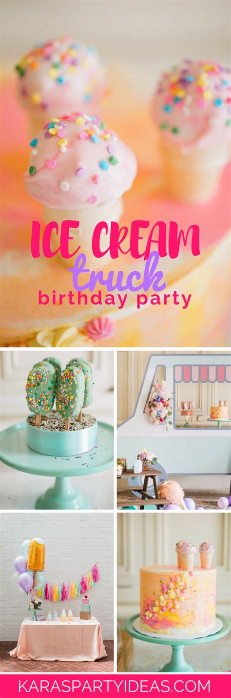 Kara's Party Ideas Ice Cream Truck Birthday Party | Kara's Party Ideas