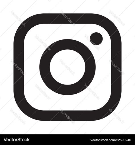 Instagram logo icon Royalty Free Vector Image - VectorStock