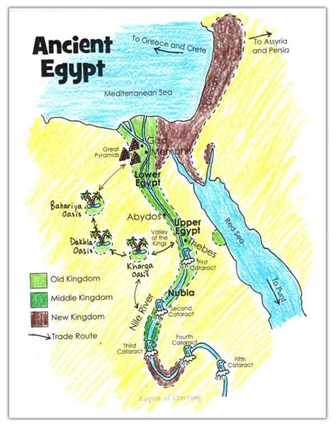 Ancient Egypt Maps For Kids - Sena Xylina