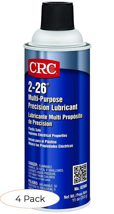 CRC Plastic Safe Multi-Purpose Precision Liquid Lubricant, 11 oz Aerosol Can, Amber (Pack 4 ...