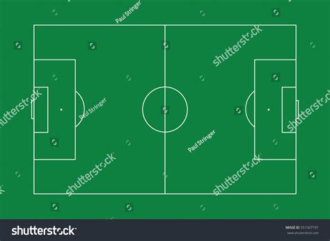 Illustration Football Pitch Stock Vector (Royalty Free) 551507191 | Shutterstock