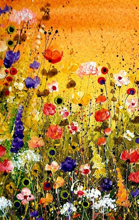 Abstract Wildflower Painting | Colorful Floral Art