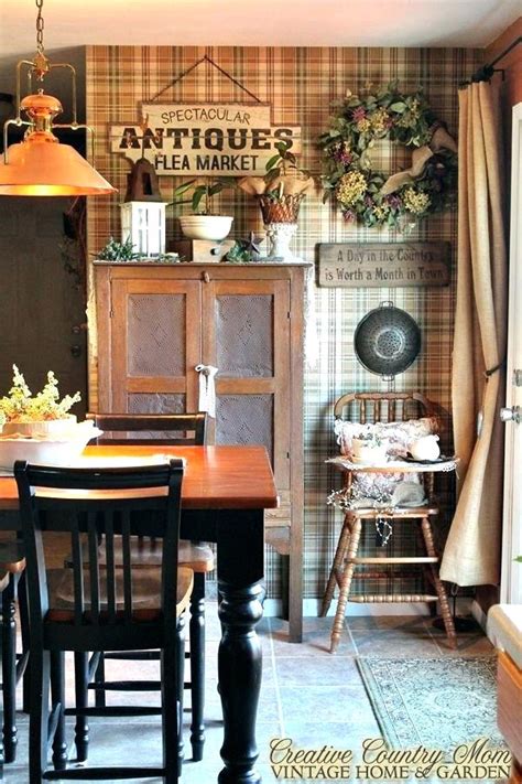 Wallpaper Borders For Kitchen Country Kitchen Wall - Country Kitchen Kitchens With Wallpaper ...