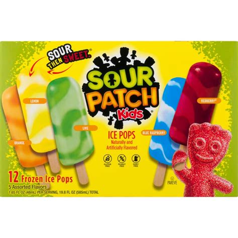 Save on Sour Patch Kids Ice Pops Assorted Flavors - 12 ct Order Online Delivery | Stop & Shop