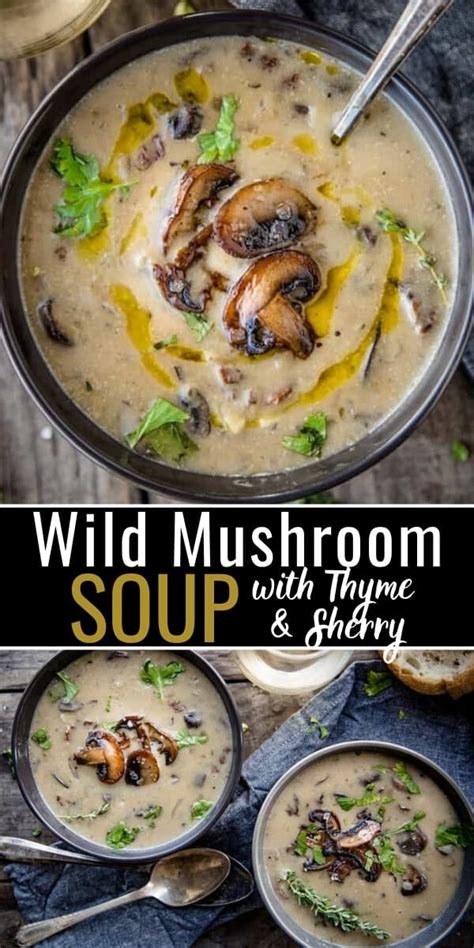 Wild Mushroom Soup with Sherry and Thyme | Receita