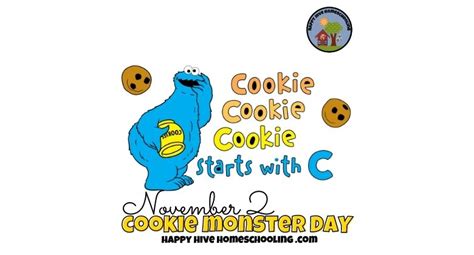 Cookie Monster Day - Happy Hive Homeschooling