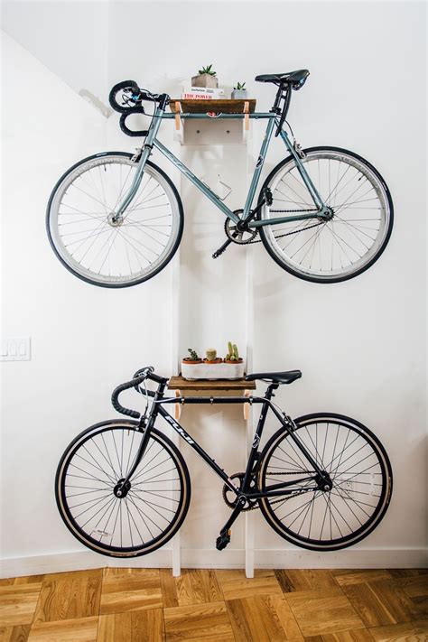 DIY Bicycle Rack Built For Two | Apartment storage diy, Diy bike rack, Bike storage apartment