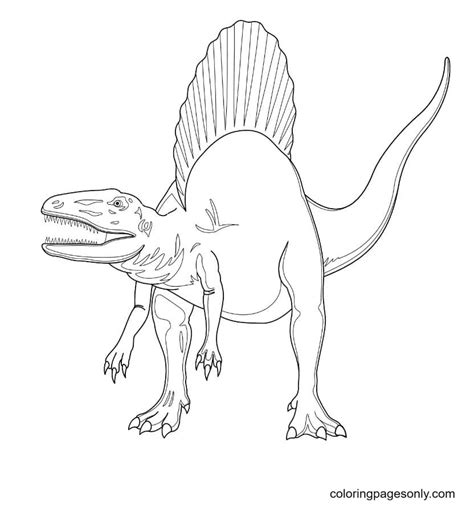 Jurassic Park 3 Spinosaurus Coloring Pages