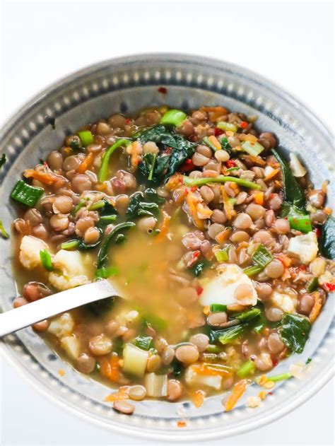 Lentil Spinach Soup - Beauty Bites