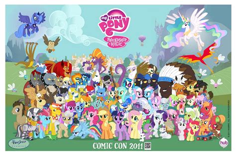 Equestria Daily - MLP Stuff!: Exclusive My Little Pony Comic-Con Poster