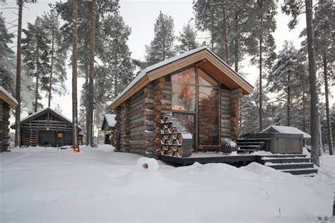 Explore Inside This Winter Log Cabin With A Cozy Loft