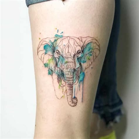 African Elephant Tattoo