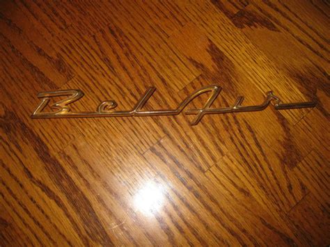 Find 1957 Chevy Bel Air gold-script Emblem Chevrolet in Burt, Iowa, US, for US $9.99