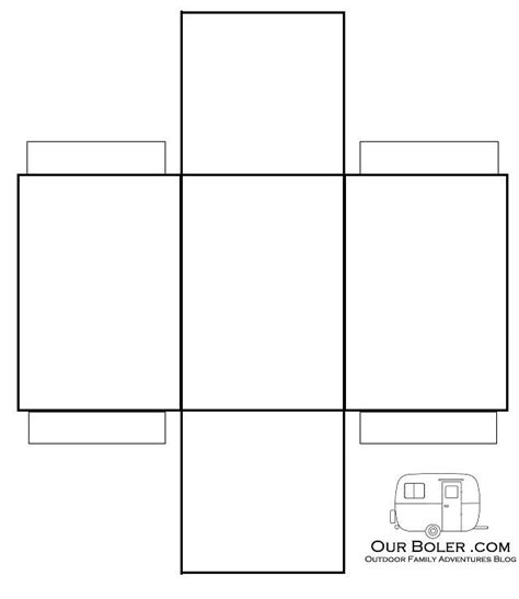 Paper Rectangle Box Template | Box template printable, Box templates printable free, Paper box ...