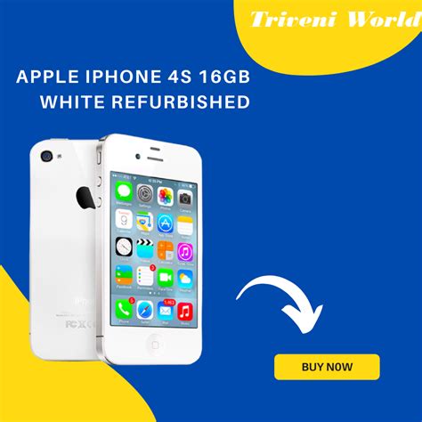 Apple iPhone 4S 16GB White Refurbished - Triveni World - Medium