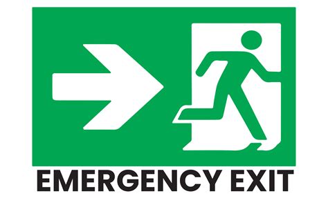 emergency exit sign on transparent background 19787031 PNG