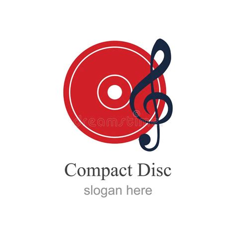 Compact Disc Logo Vector Illustration Design Template Stock Vector - Illustration of cover ...