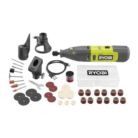 RYOBI 12V Cordless Rotary Tool Kit TVM01 - The Home Depot