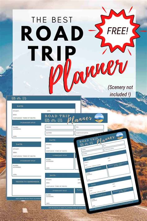 Road Trip Printable Planner Girls Trip Editable Template Travel | The Best Porn Website