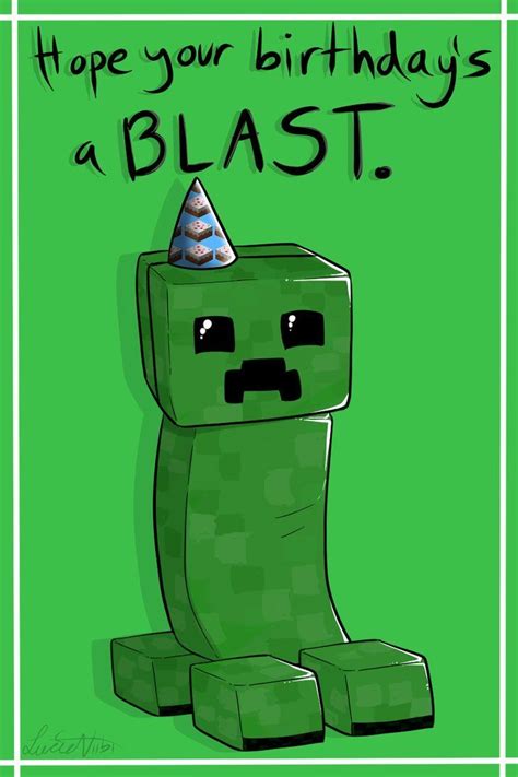 birthday card - minecraft - Google Search | Minecraft birthday card, Minecraft birthday ...