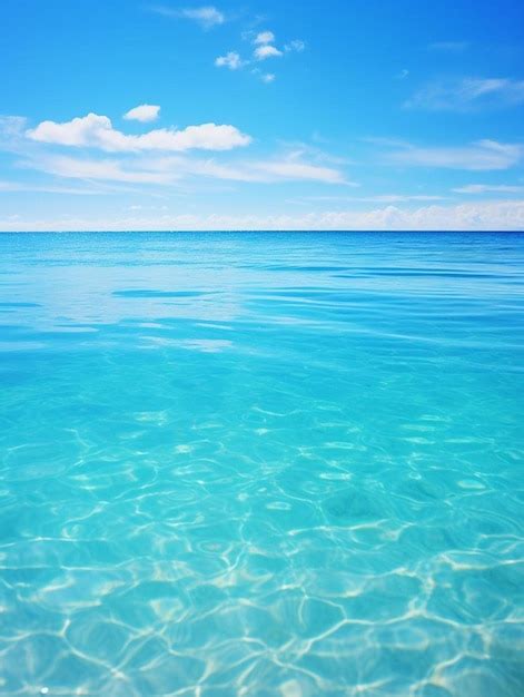 Premium Photo | The clear blue water of the ocean is a beautiful place to be.