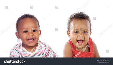 Two Funny Babies Laughing Isolated On Stock Photo 1821439793 | Shutterstock