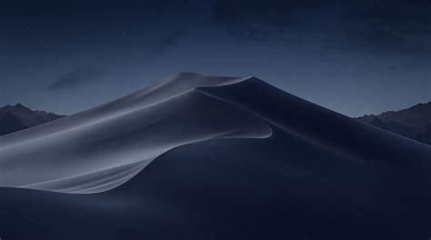 HD wallpaper: macOS Mojave Night, sand mountain, Computers, apple, desert, sky | Wallpaper Flare