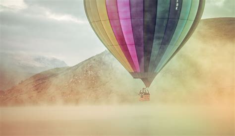 air balloons, aeronautics, flight, sky, colorful, 4k HD Wallpaper