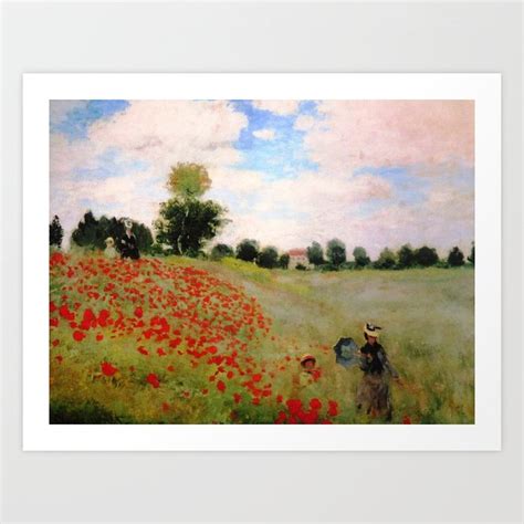 POPPIES - CLAUDE MONET Art Print by THE ICONIC PAINTINGS | Society6