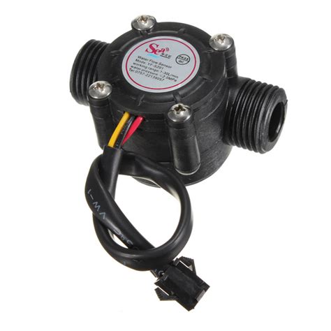 Hall Water Flow Sensor Flowmeter Water Control 1-30L/min 2.0MPa | Alexnld.com